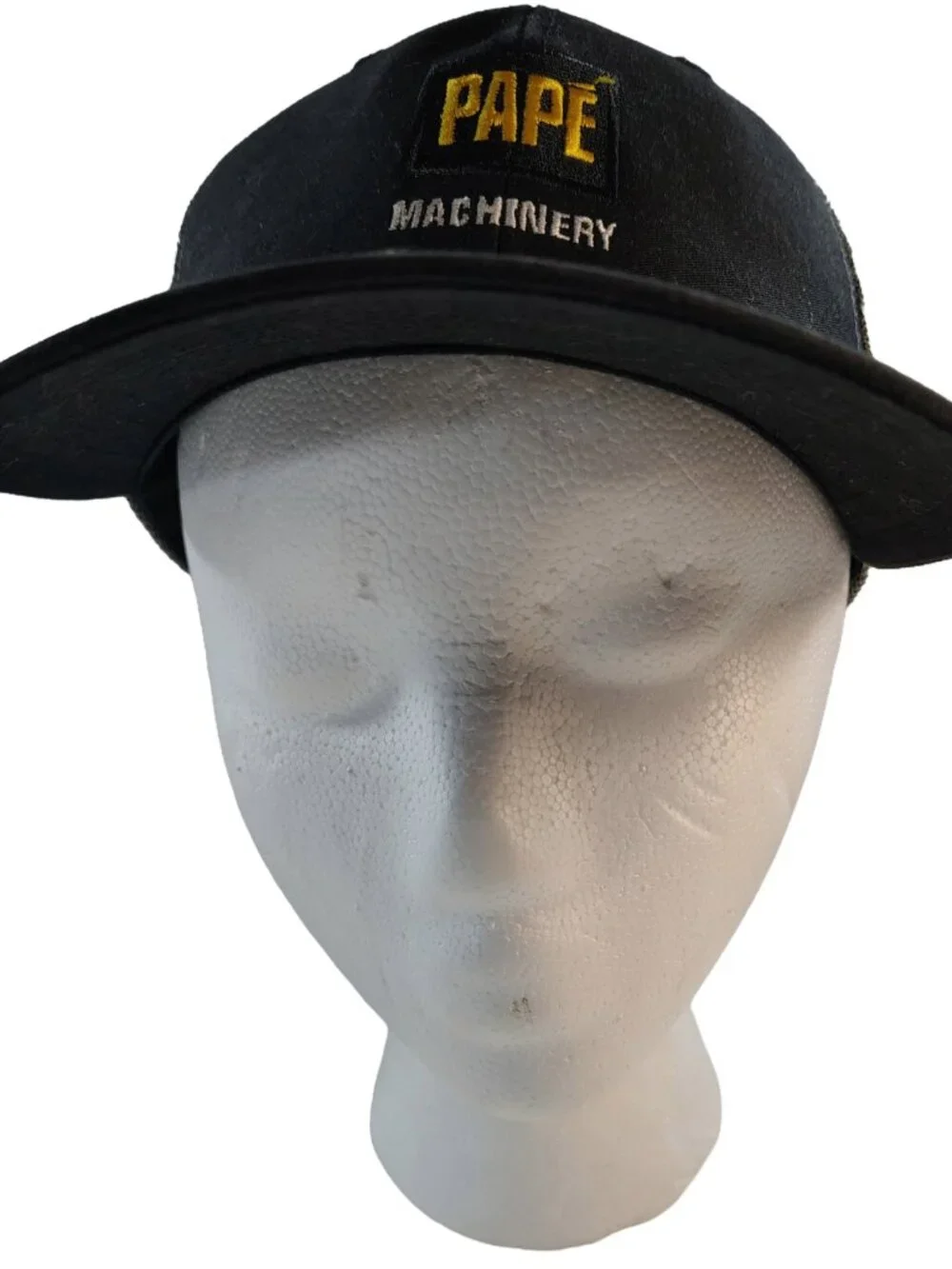 Mens Dark Gray & Black Adjustable Mesh Back John Deere Pape Machinery Brand Cap